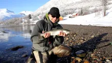 Video thumb for The ultimate day for fly fishing seatrout up north in Norway